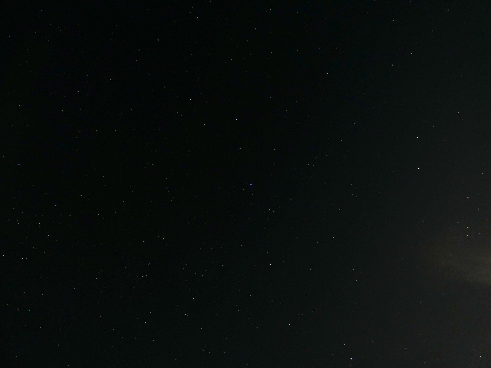 Stars scattered across a dark night sky